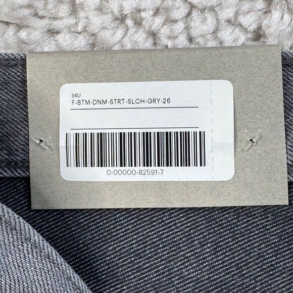 Everlane The Relaxed Straight Jean Organic Cotton Gray 26 NEW - Picture 8 of 13